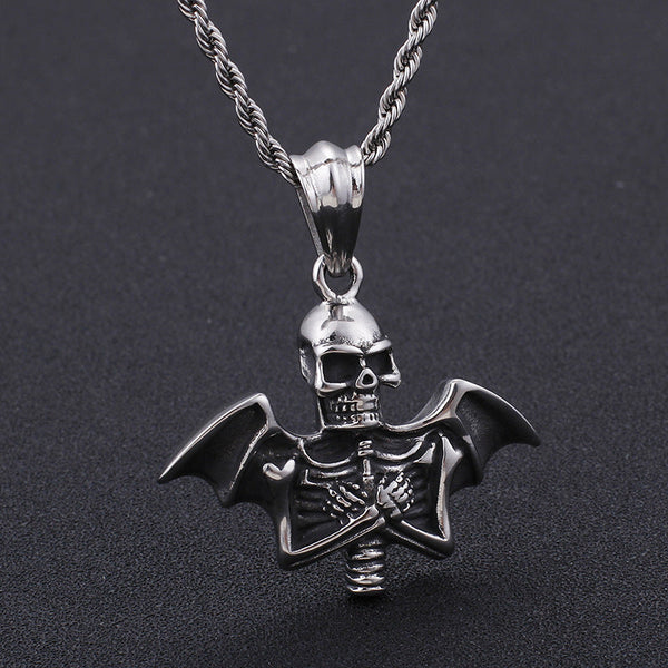 Winged Demon Necklace (Steel)