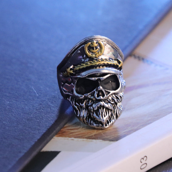 Captain Skull Ring (Steel)