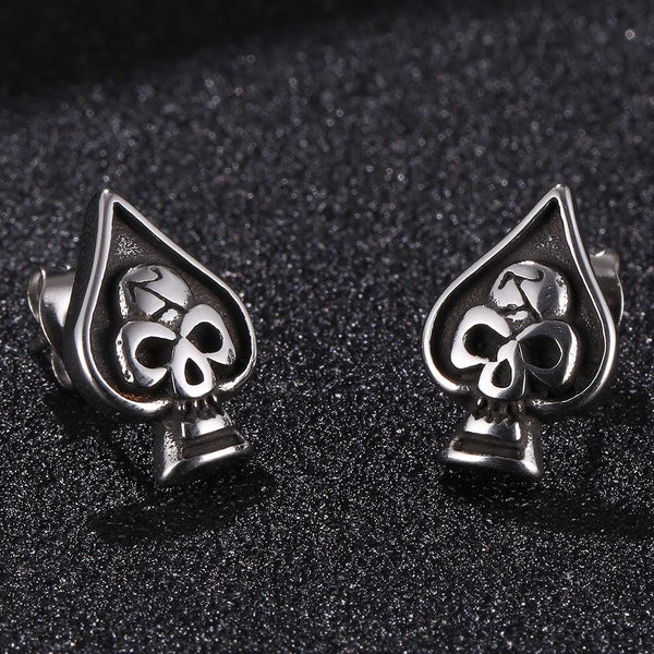 Ace Earrings (Steel)