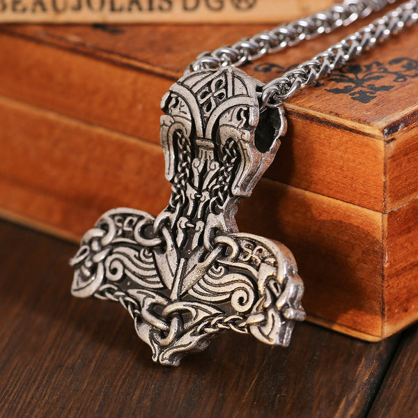 Viking Thor's Hammer Pendant Necklace