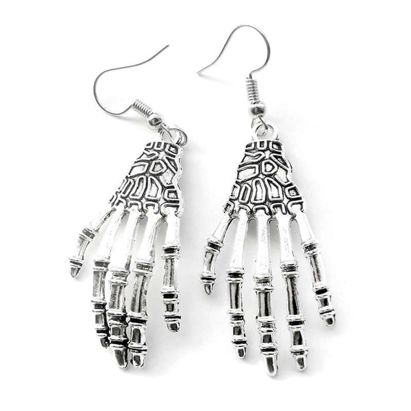 Death Hands Earrings (Steel)