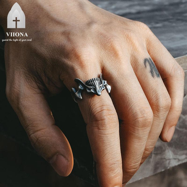 Viiona Skull Ghost Face Cooper Ring