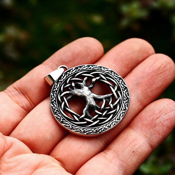 Yggdrasil Tree of Life Stainless Steel Viking Pendant