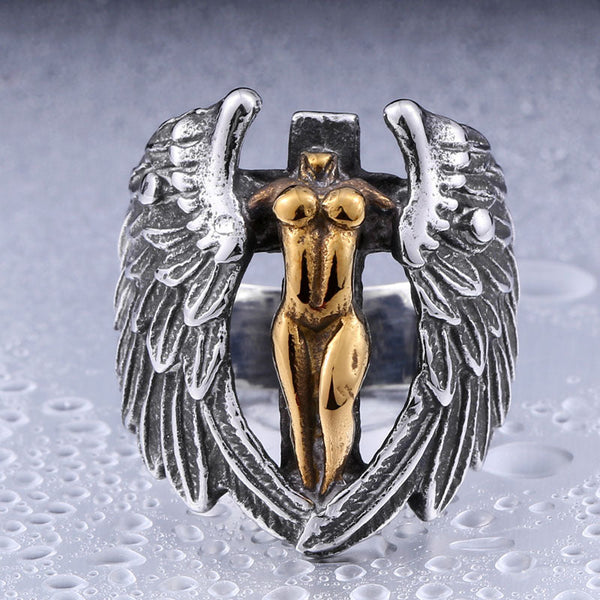 Angel of Death Ring (Steel)