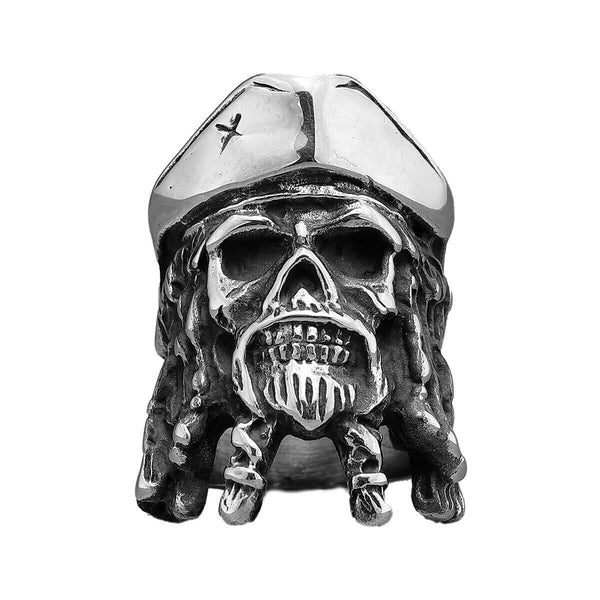 Pirate Skull Ring (Steel)