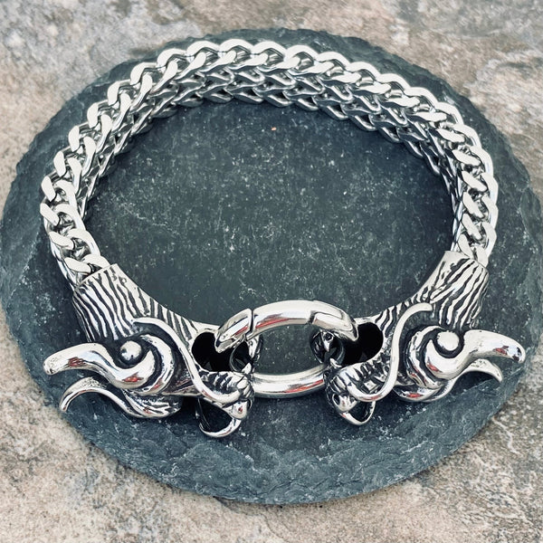 "Viking King" - Dragon Bracelet - "The 2 Headed Great Smaug" - B100