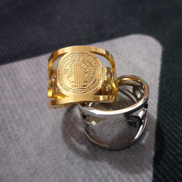 Saint Benedict Open Adjustable Ring