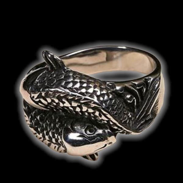 Mens fish ring