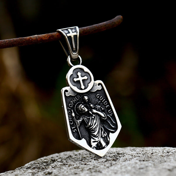 Saint Christopher Stainless Steel Pendant