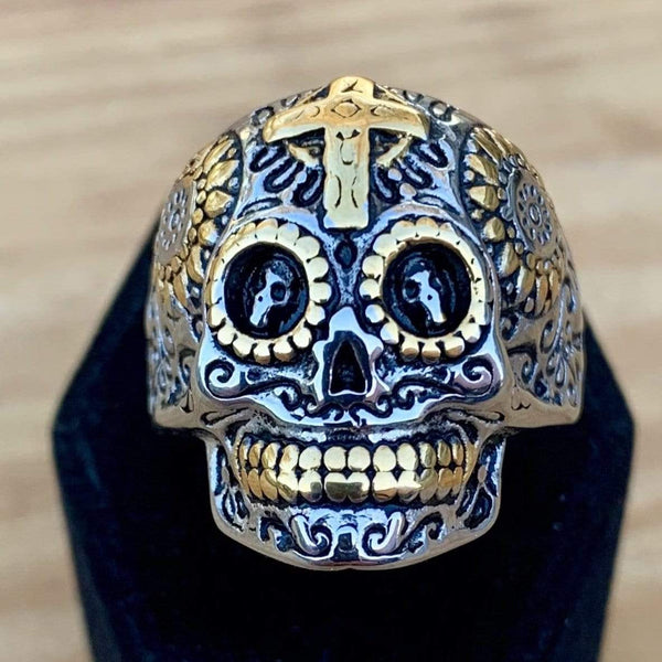 Skull Ring - Sugar Skull - Sizes 7-15 - R64