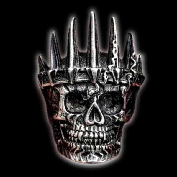 Skull with Crown Ring